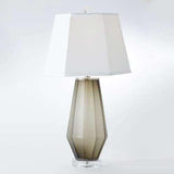 Fluted Urn Frosted Lamp-Grey