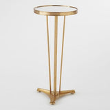 French Moderne Side Table-Antique Brass