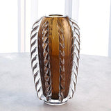 Fringe Vase-Tobacco