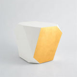 Gema Side Table-Ivory/Gold(طاولة جانبية - ذهبي)