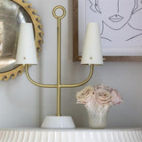 Glass Handkerchief Vase-White/Gold Bubbles(مزهرية منديل زجاج - فقاعات بيضاء / ذهبية)