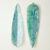 Glass Wall Leaf-Blue/Green(ورق حائط زجاجي - أزرق / أخضر)