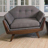 Buy Greta Lounge Chair-Alvaro Grey Online at best prices in Riyadh