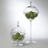 Having a Ball Covered Bowl-Large(وعاء زجاجي كروي  بقاعدة مرتفعة )