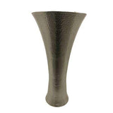 Indira Vase-Antique Nickel-Large(مزهرية نيكل أنتيكة حجم كبير مقاس 13.5*32.5 بوصة)