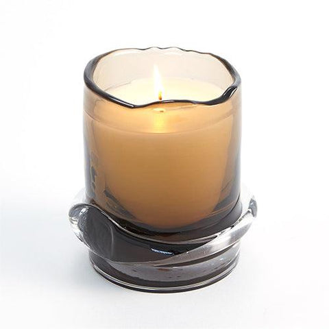 Intaglio Glass Candle-Leather Balm-Topaz