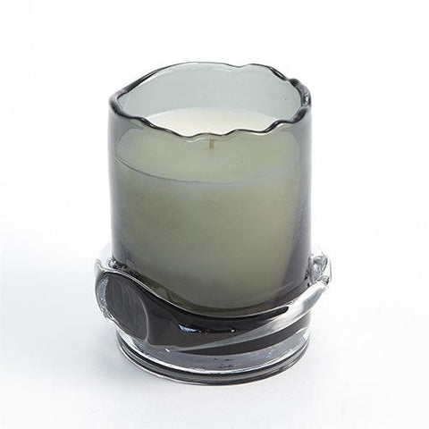 Intaglio Glass Candle-Ocean Citrus-Grey