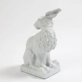Jack Rabbit-Matte White(منحوتة الارنب الابيض )