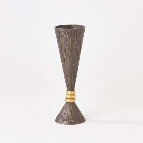 Leaf Vase-Bronze-Small(مزهرية ورق - برونز - صغير)