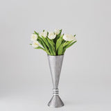 Leaf Vase-Nickel-Small(فازة - نيكل - سمول )