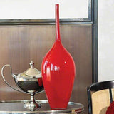Long Neck Vase-Red