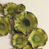 Medium Lily Plate-Green-Medium(ديكور حائط زهرة السوسن - أخضر - وسط)