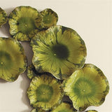 Medium Lily Plate-Green-Small(ديكور حائط زهرة السوسن - أخضر - صغير)