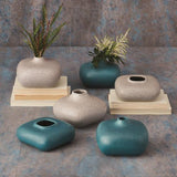 Modernist Vase Short-Azure(مزهرية مودرنيست - أزرق - قصير)