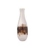 Molten Glass Bottle-Clear/Topaz-Small(~ زجاجة من الزجاج المنصهر - صافية وتوباز صغيرة)