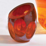 Molten Jewel Vase-Red