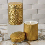 Ocean Jar Candle-Sandalwood Teak-Gold(~ شمعة جرة المحيط من خشب الصندل وخشب الساج والذهب)