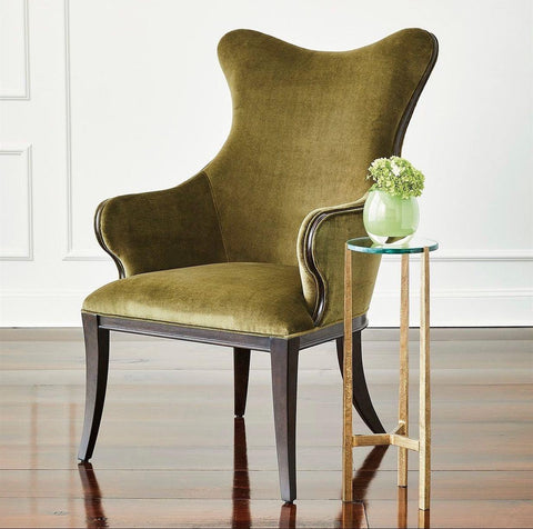 Oculus Table-Antique Gold(طاولة أوكولاس- لون ذهبي أنتيكة بسطح زجاجي)