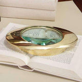 Oval Magnifying Glass-Brass