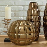 Pillow Pocket Vase-Bronze(مزهرية برونزية علي شكل غطاء الوسادة)