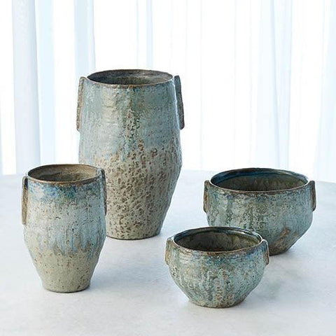 Pinch Pot Planter-Reactive Seafoam-Small