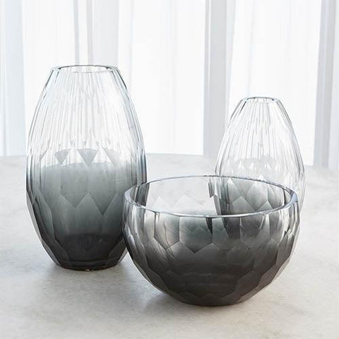 Prism Vase-Grey-Large