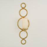 Progressive Ring Sconce-Brass finish(شمعدان الحلقات الجدارية من النحاس الأصفر)