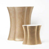 Quatrefoil Vase-Matte Gold-Sm