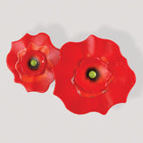 Red Poppy-Small(طبق على شكل وردة بلون أحمر فاتح - صغير)