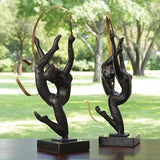 Ribbon Dancer sculpture(تمثال راقصة الباليه مع قاعدة )
