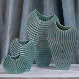 Ripple Vase-Azure-Small(مزهرية ريبل - أزرق فاتح - صغير)