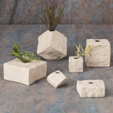 Rocky Block Vase-Square-Small(مزهرية روكي بلوك - مربع - صغير)