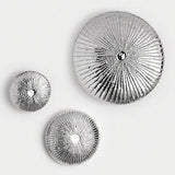 Sea Urchin Wall Sculpture-Nickel-Small size wall décor(منحوتة جدارية على شكل قرص من النيكل - حجم صغير)