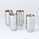 Set of 4 Twilight Drinking Glasses-Tall(مجموعة من أربعة أكواب - طويل)