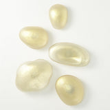 Set of 5 Glass Wall Gems-Clear W/Gold(جداريات زجاجية باللون الذهبي الفاتح - مجموعة من 5 قطع)