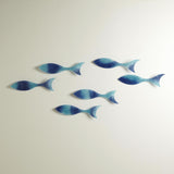 Set of 6 Wall Fish-Blue-Large(طقم ستة قطع سمك حائط - أزرق - كبير)