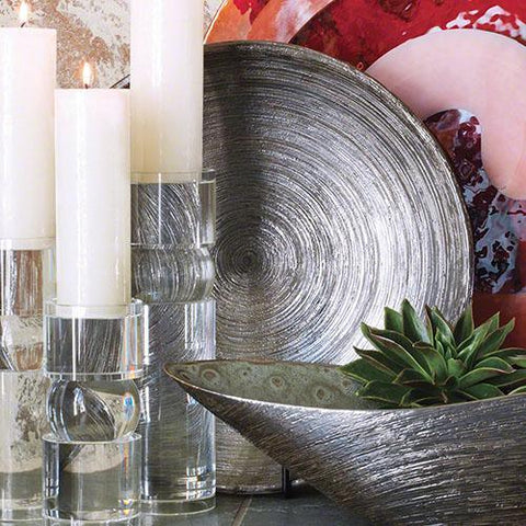 Spun Bronze Charger(طبق مُطعّم بالبرونز)