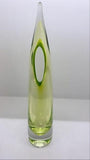 Stalagmite Vase-Lime-Small(مزهرية قطرة الماء الطويلة  -  زجاجية بلون أخضر فاتح صغيرة)
