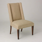 Straight Wing Side Chair-Protege Grid Natural(كرسي جانبي مستقيم - الشبكة الطبيعية المحمية)
