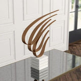 Swoosh Sculpture-Gold
