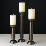 Temple Candle Holder-Bronze-Large(شمعدان عمودي من البرونز - حجم كبير)