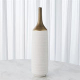 Two-Toned Vase-Gold/White-Medium(مزهرية - بلونين ذهبي مع أبيض - وسط)