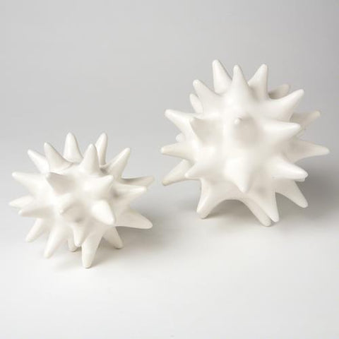 Urchin-Matte White-Large(تحفة بشكل نجوم متداخلة - بيضاء - كبيرة)