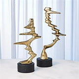 Wind Blown Sculpture-Brass-Small(منحوتة فى مهب الريح - نحاس - صغير)