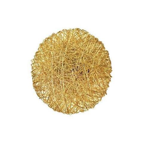 Wired Wall Disc-Brass-Medium(قرص سلكي حائطي - من النحاس الأصفر - متوسط)