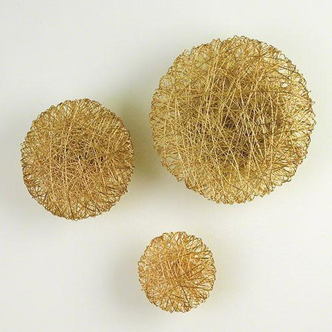 Wired Wall Disc-Brass-Small(قرص سلكي حائطي - من النحاس الأصفر - صغير)