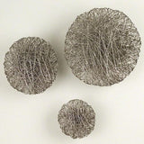Wired Wall Disc-Nickel-Medium size wall décor(قرص سلكي حائطي - من النيكل - متوسط)