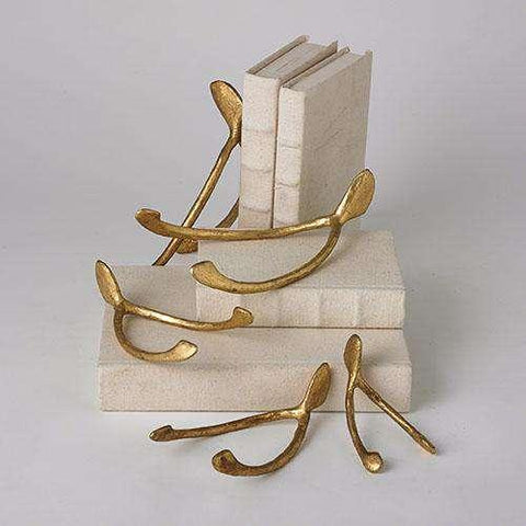Wish Paperweight-Gold Leaf-Medium(~ منحوته حامل الأمنيات من ورق الذهب - متوسطة)