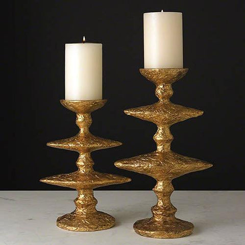 Zulu Candle Holder-Gold-Large(شمعدان ذهبي كبير)