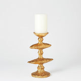 Zulu Candle Holder-Gold-Small(شمعدان ذهبي صغير)